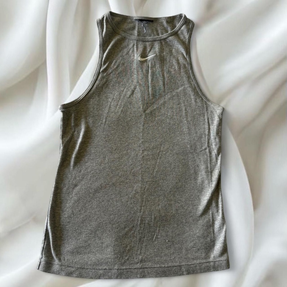 Y2K vintage Nike‎ grey embroidered tank top